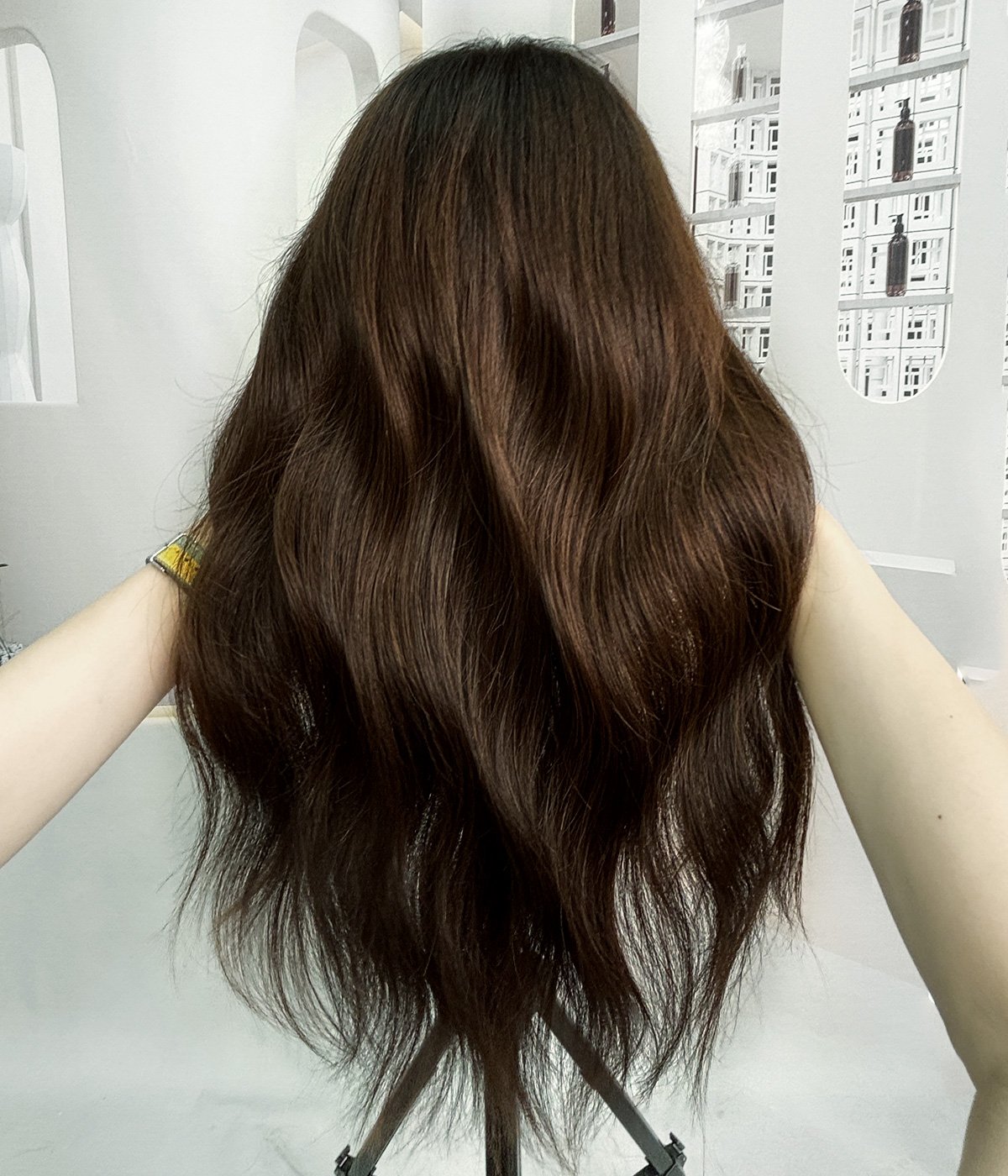 Candle Glow C | Brunette Balayage Remy Human Hair Lace Front Wig