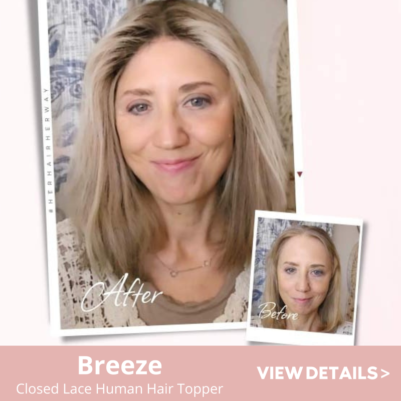 Breeze closed lace topper