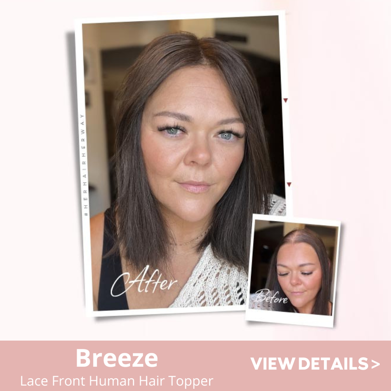 Breeze lace front topper