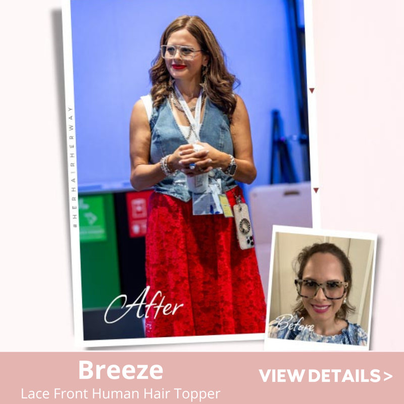 Breeze closed lace topper