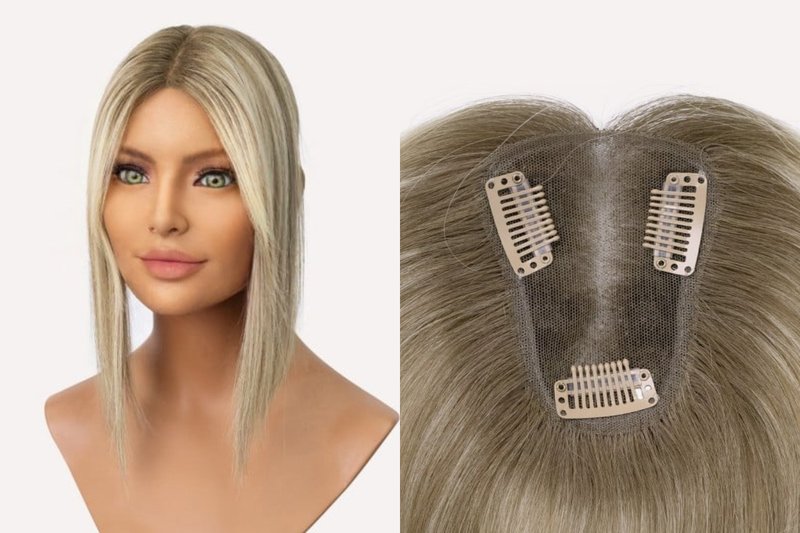 3” X 4” VELORA LACE TOP HUMAN HAIR TOPPER  ULTRA BREATHABLE