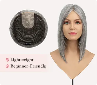 grey hair topper