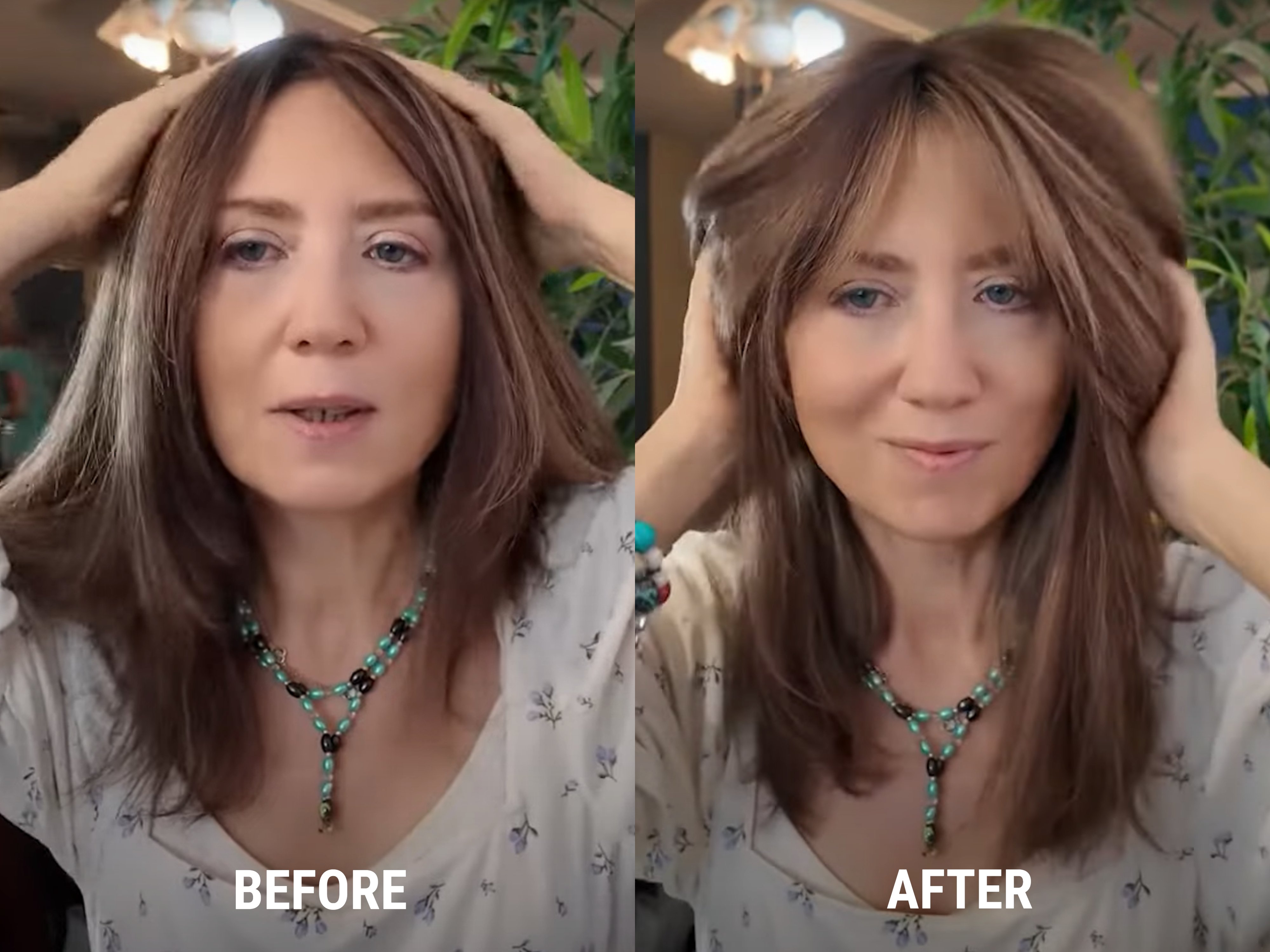 HAIR TOPPER WITH BANGS