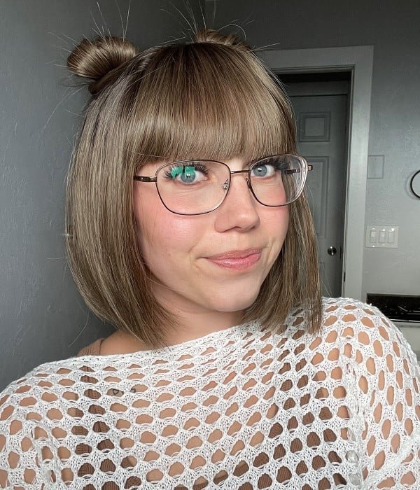 Celestine | Soft Light Brown Bob Synthetic Lace Front Wig
