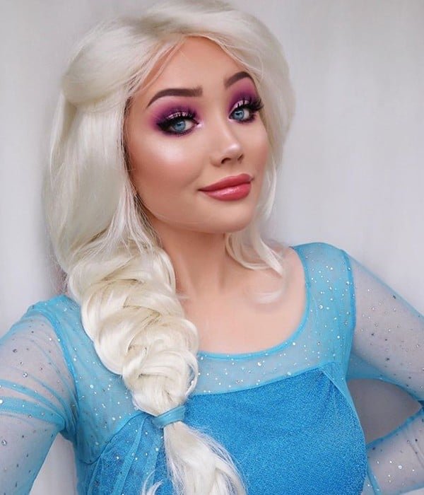 Elsa synthetic wig