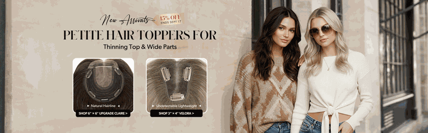 UniWigs new hair toppers for thinning top & wide parts