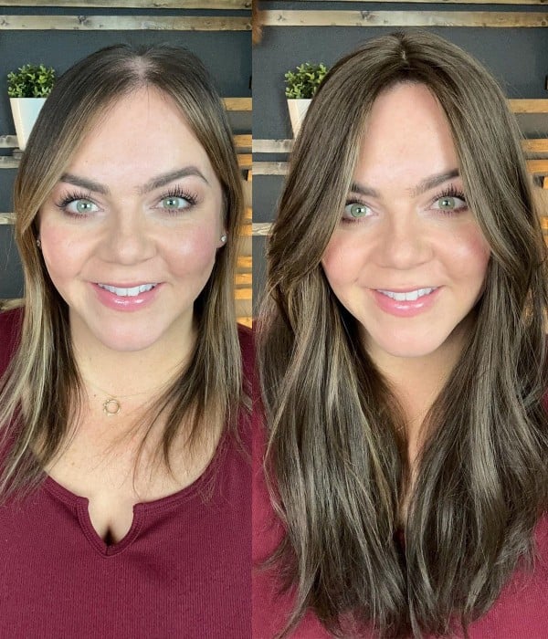 Introducing the enhanced edition of our Aura skin part hair topper: the Upgrade Aura Skin Top! The key advancement in the upgraded Aura hair topper lies in its expanded s