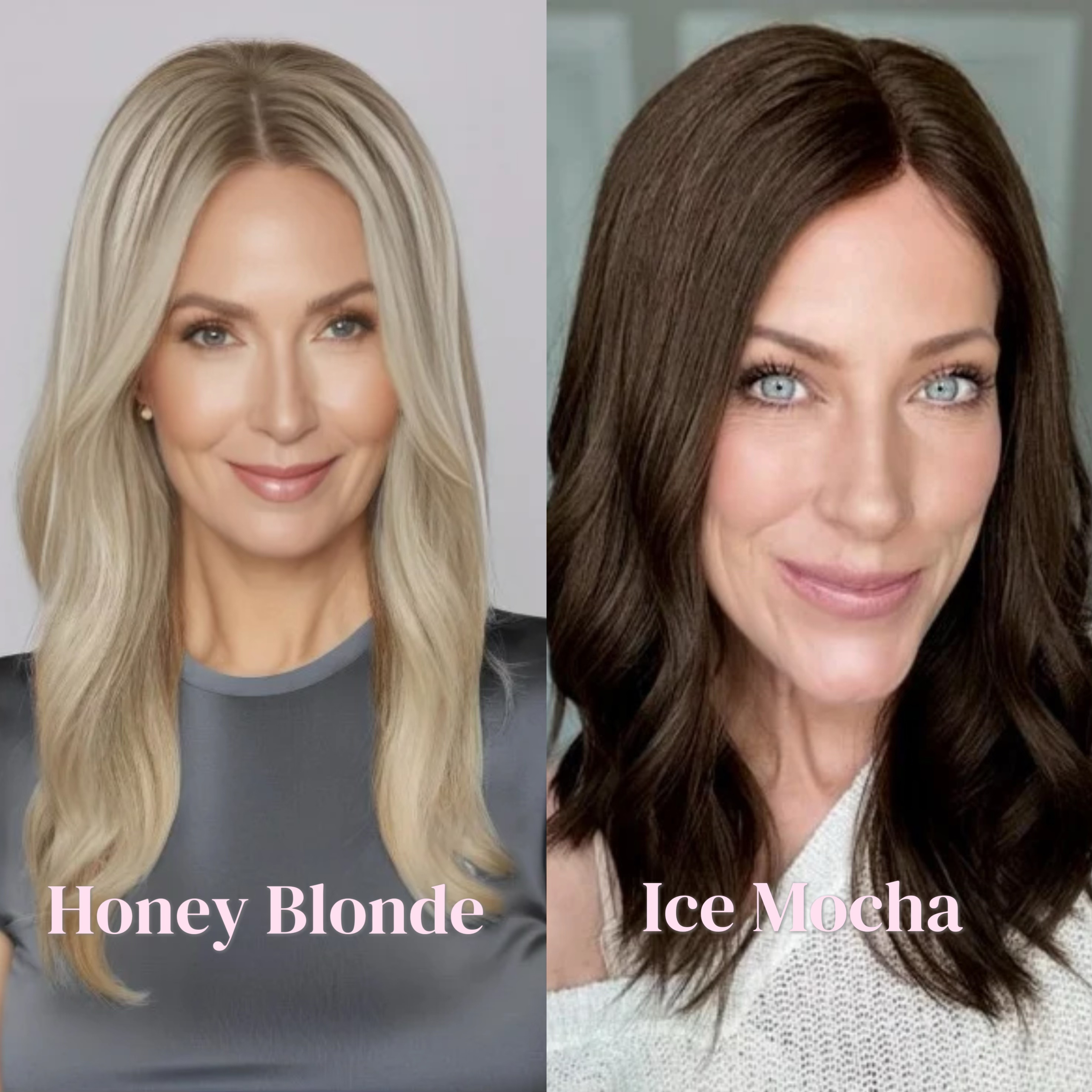 honey blonde and ice mocha