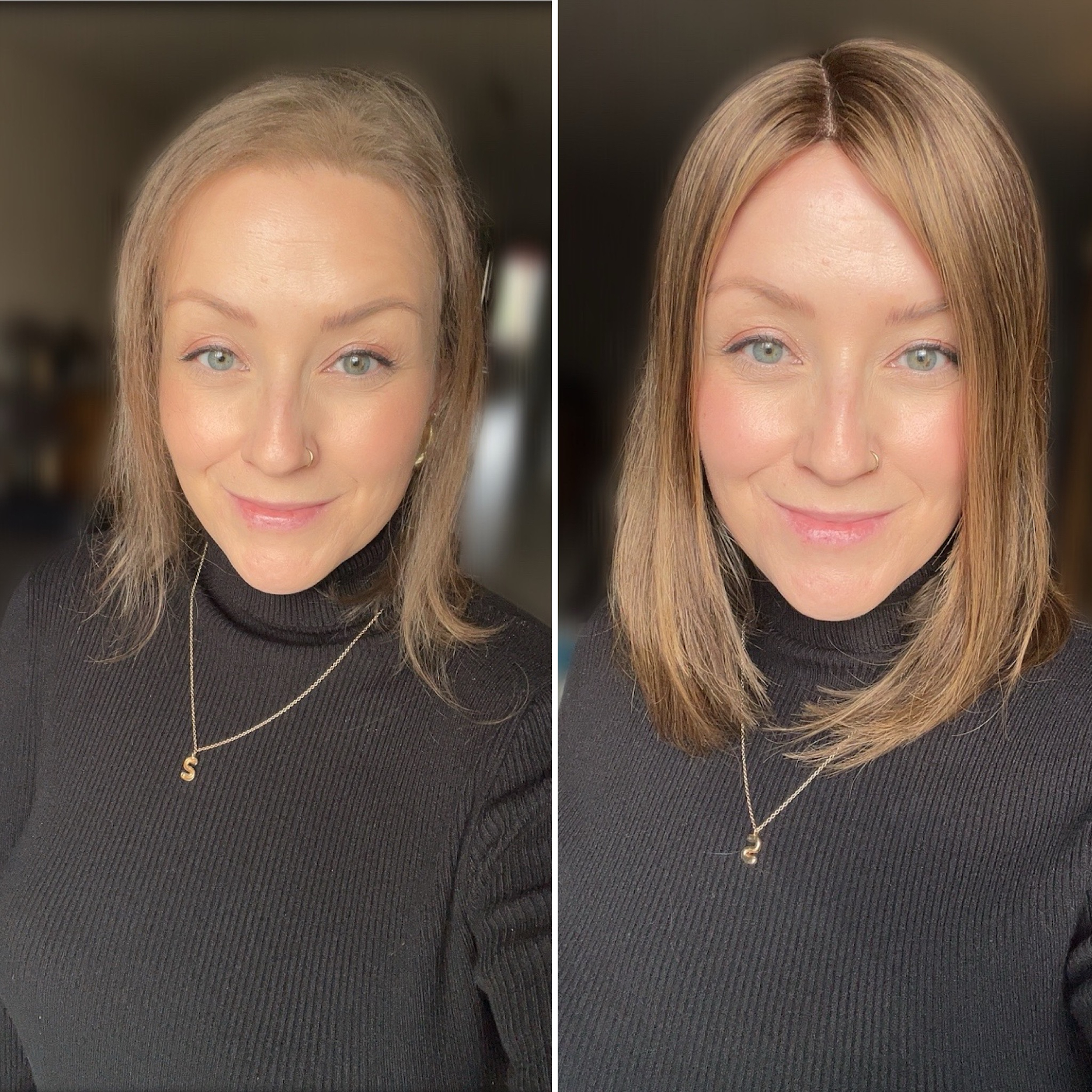 Upgrade Courtney real human hair topper from Uniwigs
