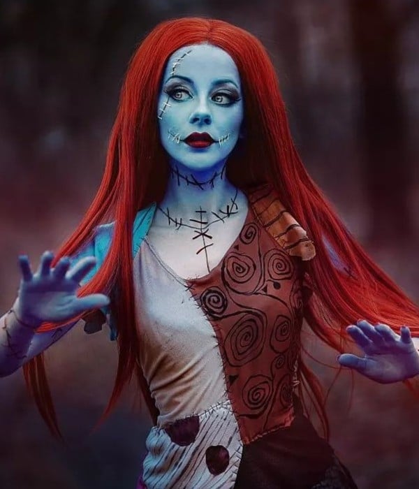 Valentine l Crimson Red Long Straight Lace Front Wig